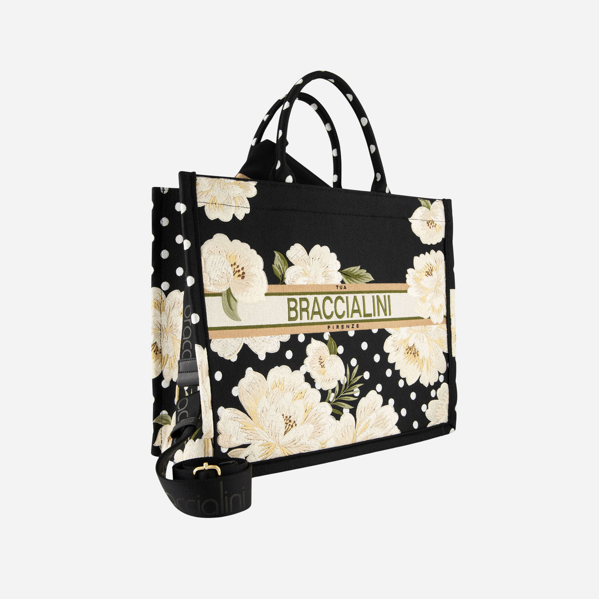 Braccialini BORSA BRACCIALINI QUEEN PEONIE POIS 