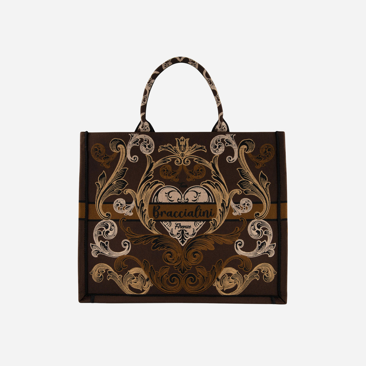 Braccialini BORSA BRACCIALINI QUEEN CHOCO RAMAGE 