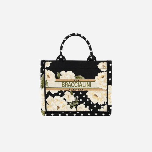 Braccialini BORSA BRACCIALINI QUEEN PEONIE POIS 