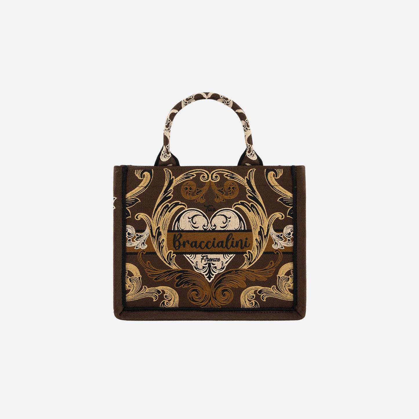 Braccialini BORSA BRACCAILINI QUEEN CHOCO RAMAGE 