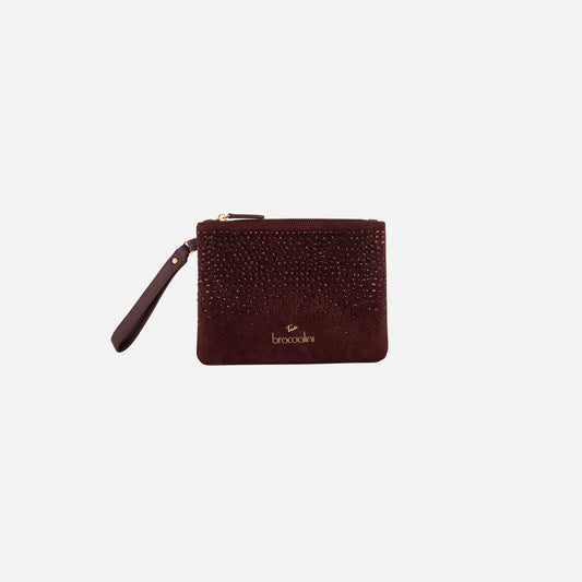 Braccialini POCHETTE BETH STRASS VINACCIA 