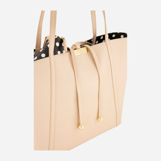 Braccialini BORSA BRACCIALINI DOUBLE PELLE Cipria 