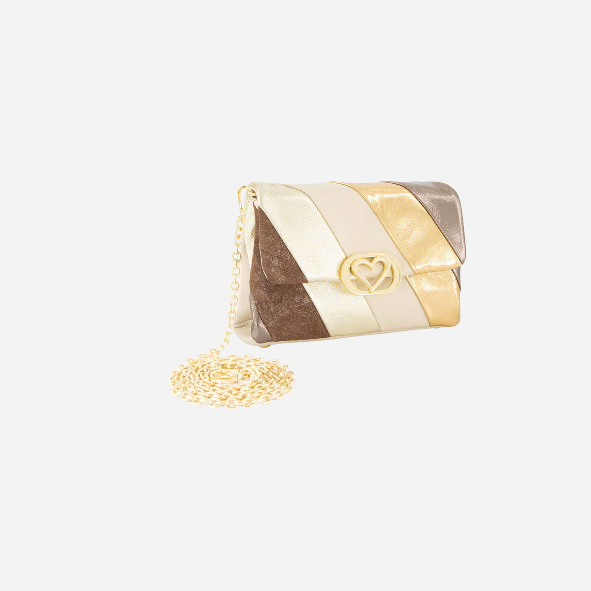Braccialini BORSA BRACCIALINI PATCHWORK MULTI/ORO 