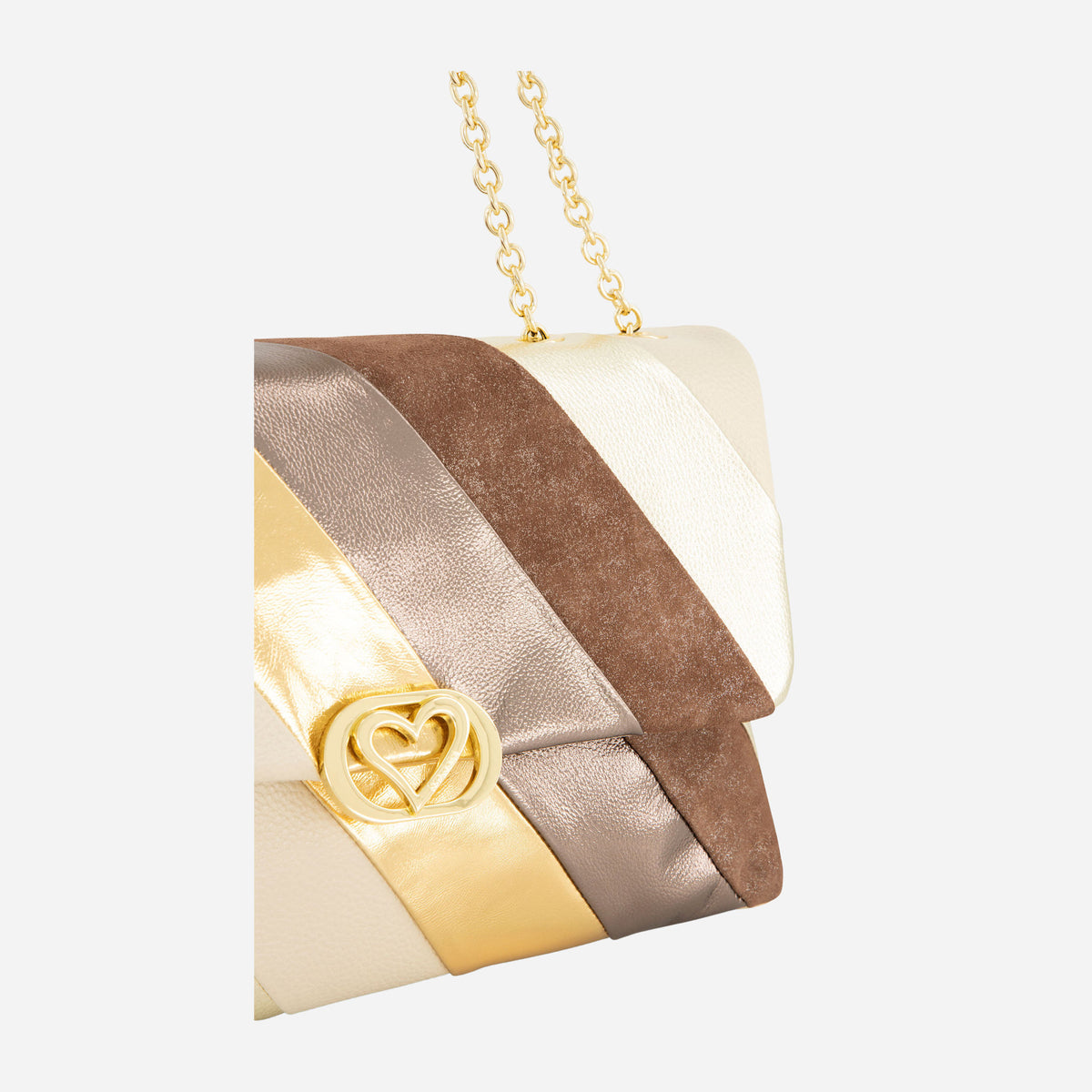 Braccialini BORSA BRACCIALINI PATCHWORK MULTI/ORO 
