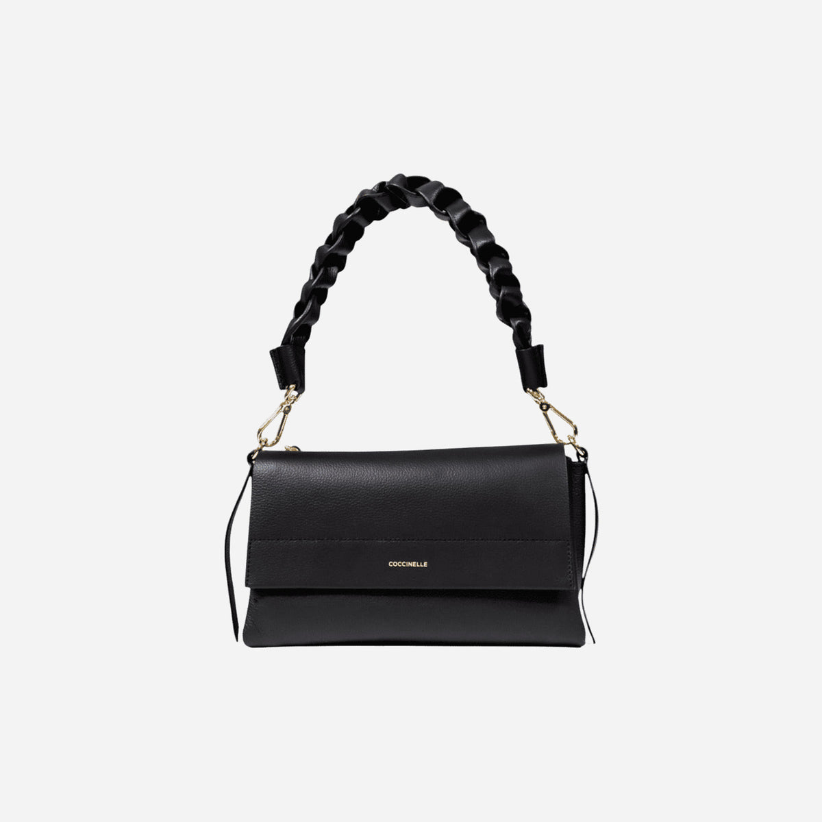coccinelle Boheme Small NOIR/COGNAC 