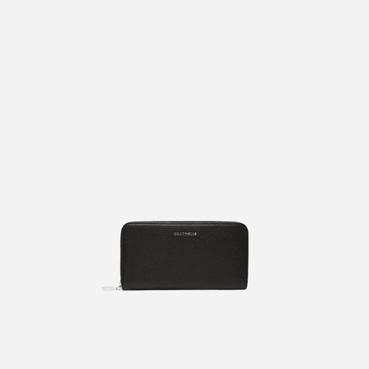 coccinelle Zip Around Large NOIR 