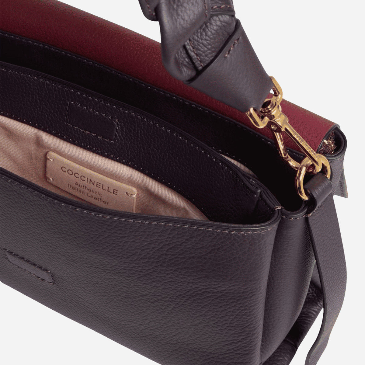 coccinelle Boheme Small COGNAC/NOIR 