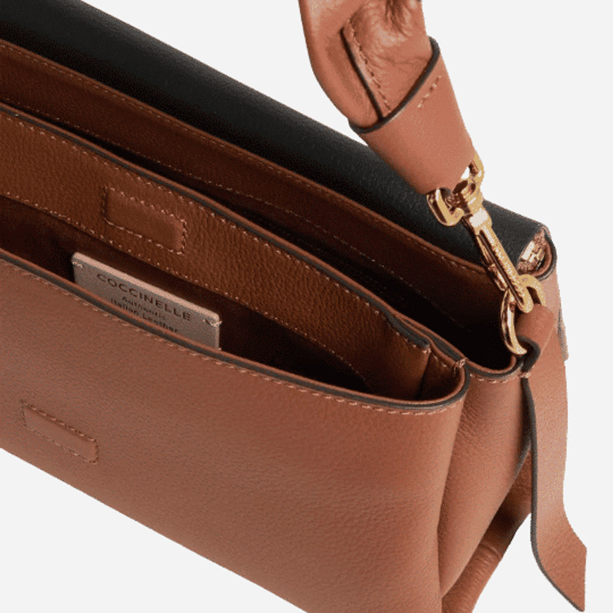 coccinelle Boheme Small COGNAC/NOIR 