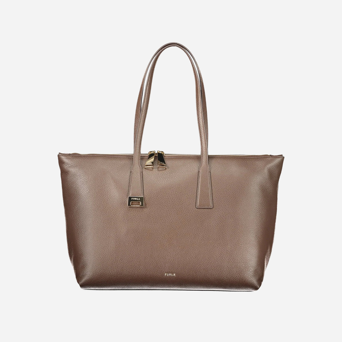 FURLA Olivia Borsa shopping grande in pelle ESPRESSO 