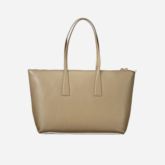 FURLA Olivia Borsa shopping grande in pelle MUDDY GRAY 