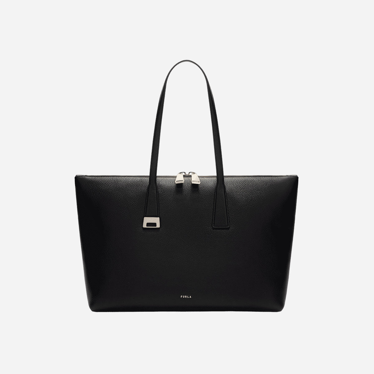 FURLA Olivia Borsa shopping grande in pelle Nero 
