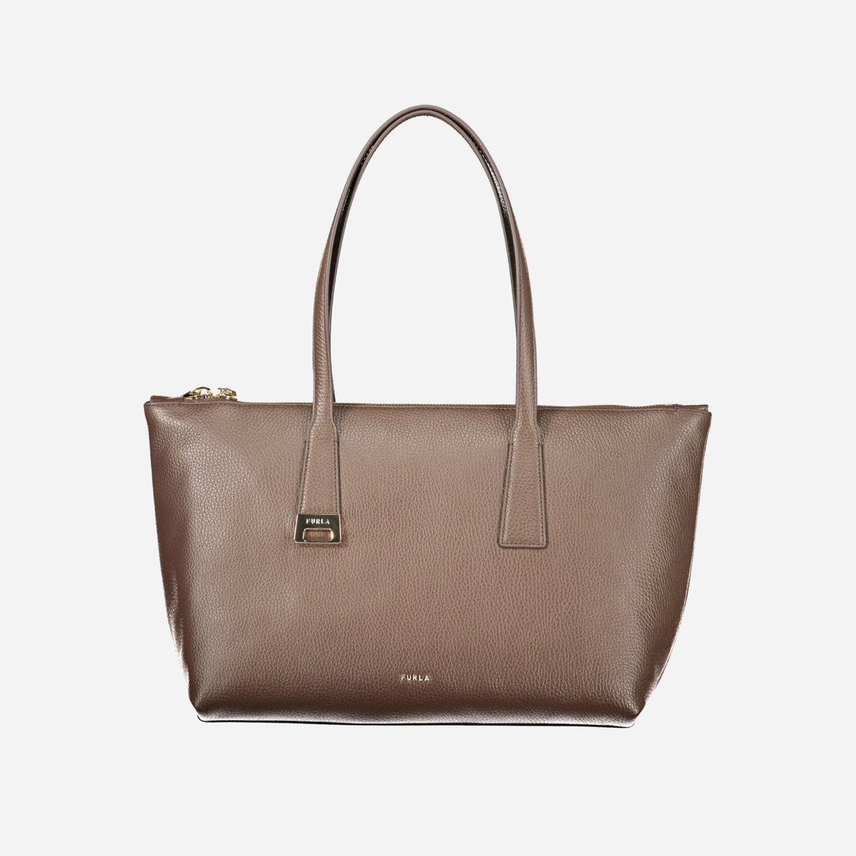 FURLA Olivia Borsa shopping media in pelle ESPRESSO 