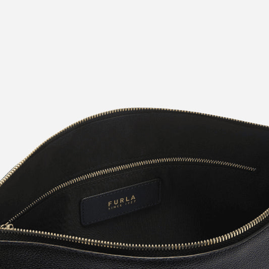 FURLA Debby M Borsa a spalla in pelle Nero 