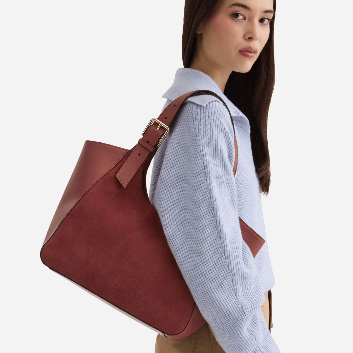 FURLA Dora Borsa Shopping TONI MARSALA 