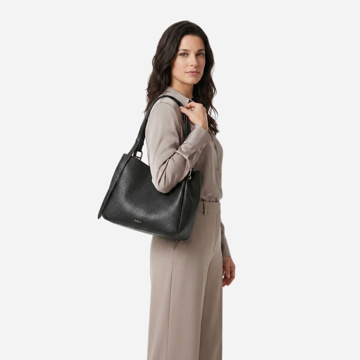 FURLA Nuvola Tote Nero 