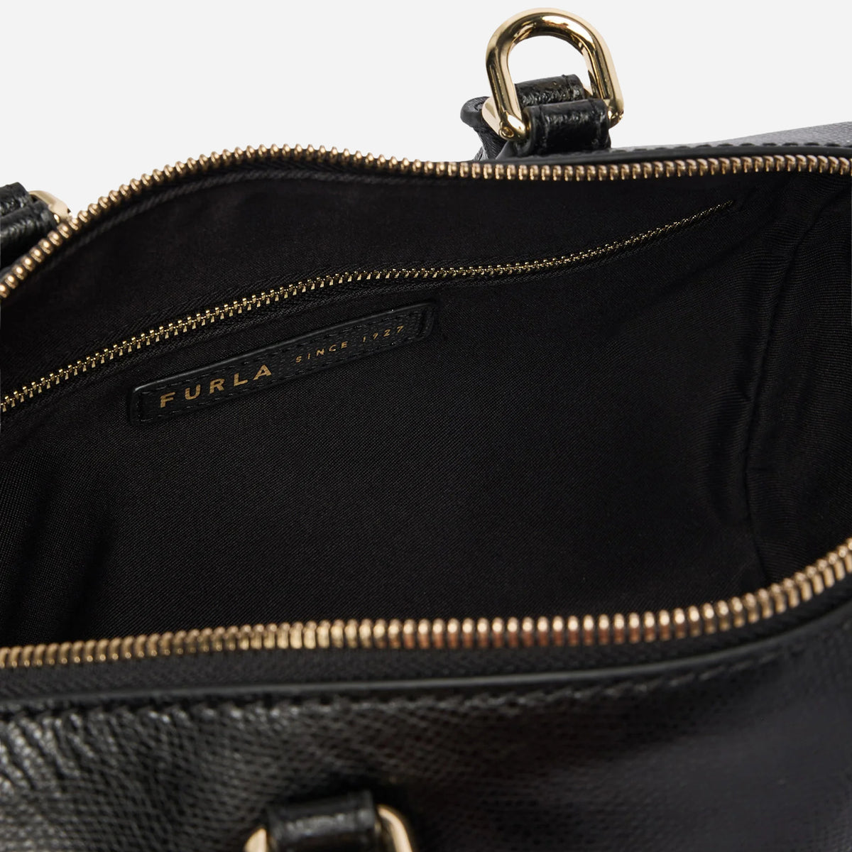 FURLA Olivia M borsa media a mano in pelle Nero 