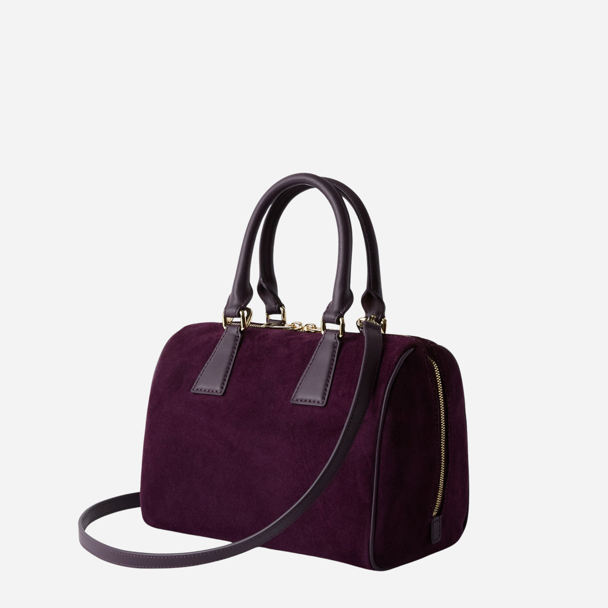 FURLA Olivia Borsa Boston media in camoscio TONI WINTER BLOOM 