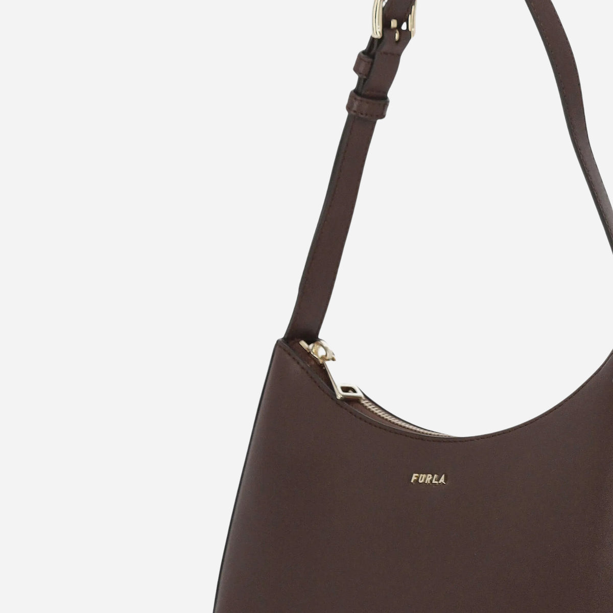 FURLA Margot Borsa piccola a spalla in pelle Cioccolato 