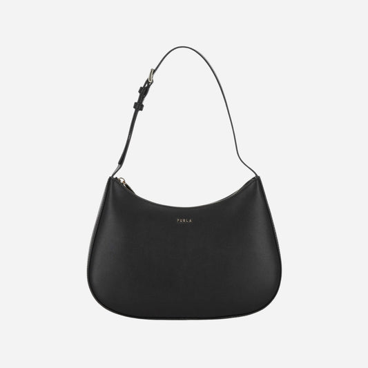 FURLA Margot S Borsa a spalla in pelle Nero 