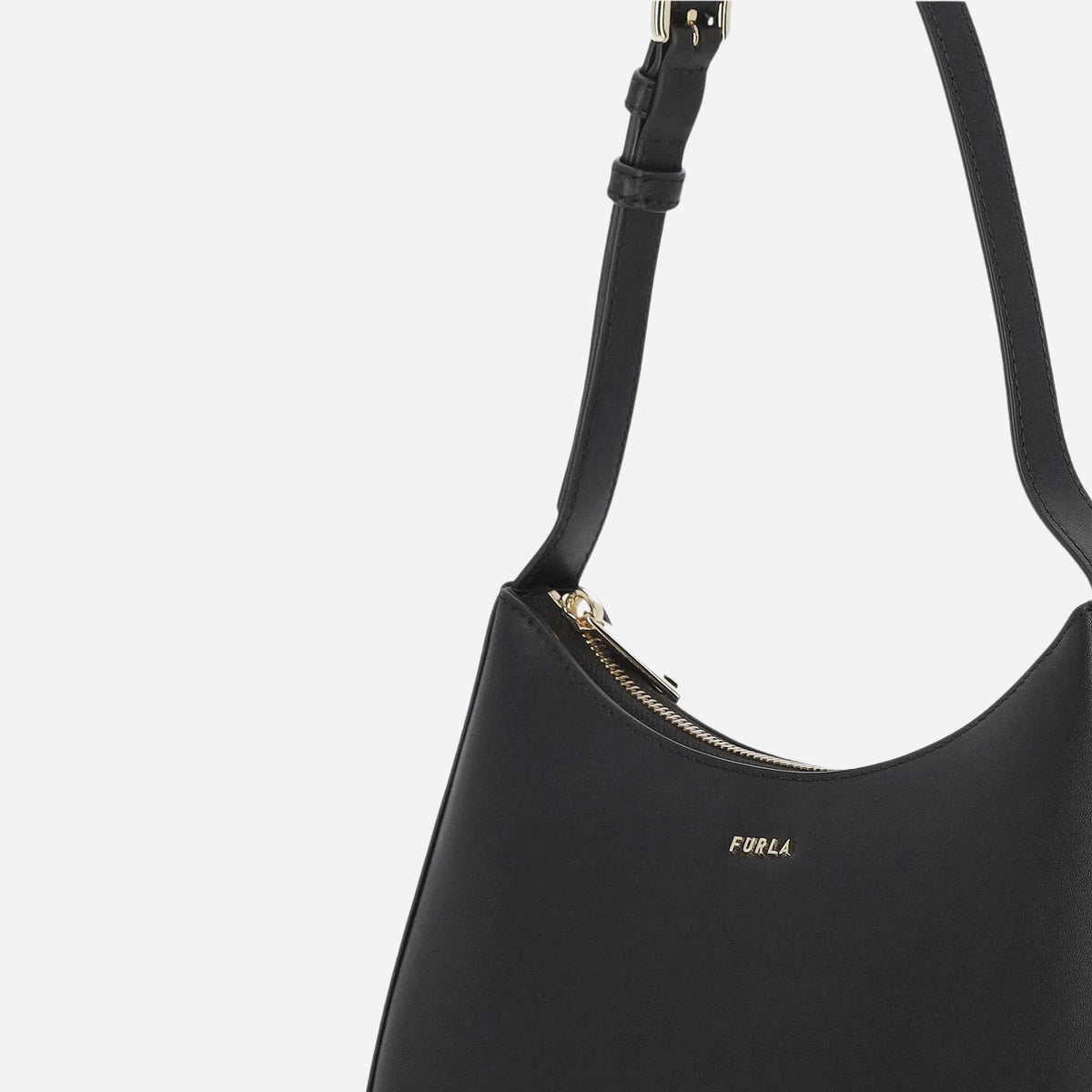FURLA Margot S Borsa a spalla in pelle Nero 
