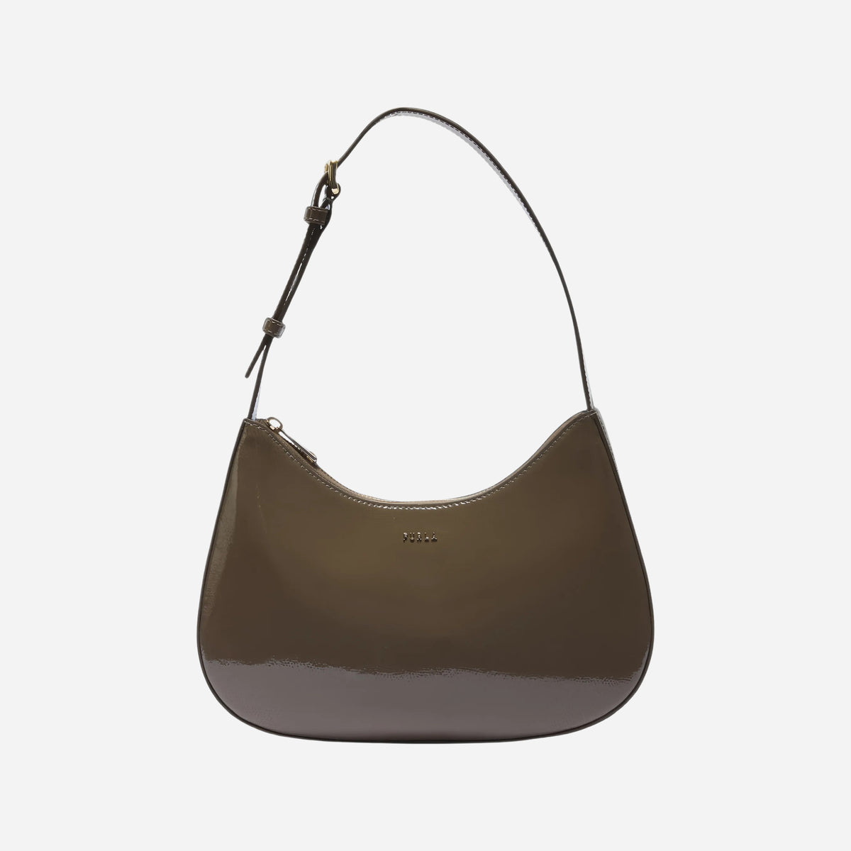 FURLA Margot borsa piccola a spalla in pelle MUDDY GRAY 