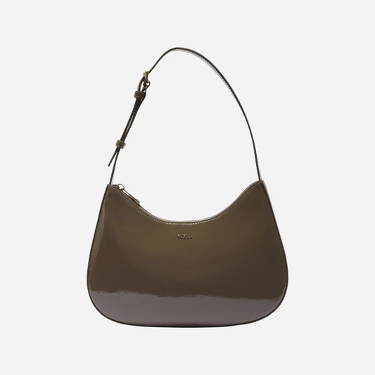 FURLA Margot borsa piccola a spalla in pelle MUDDY GRAY 