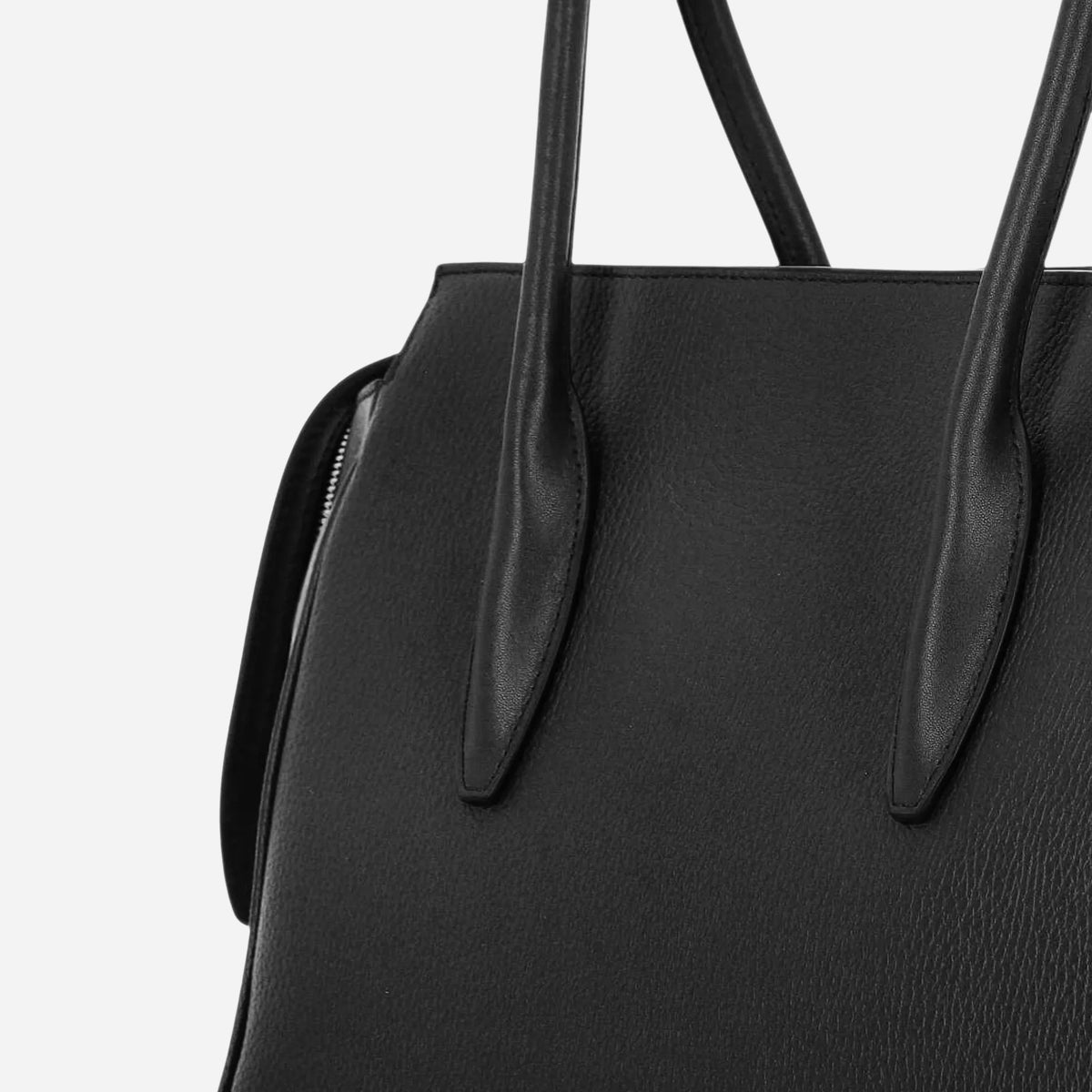 FURLA Ambra L Borsa tote grande a spalla in pelle Nero 
