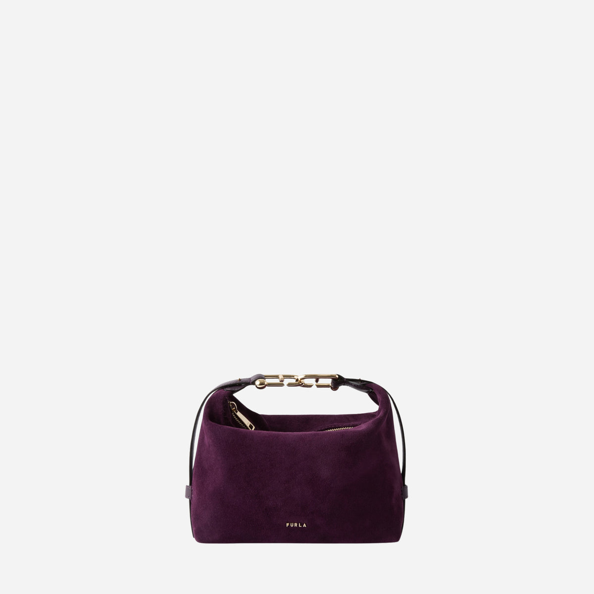 FURLA Tonie Borsa mignon a spalla in camoscio TONI WINTER BLOOM 