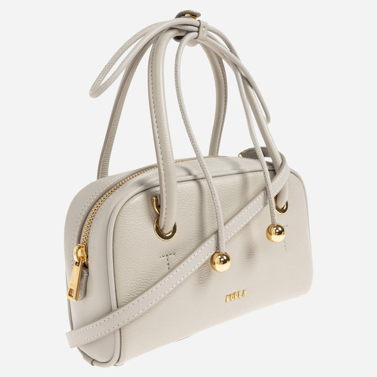 FURLA Furla Poppy Borsa A Mano STONE GRAY 