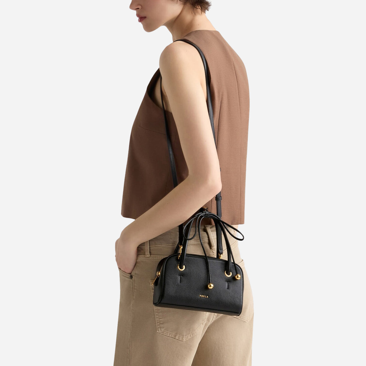 FURLA Poppy Borsa A Mano Nero 
