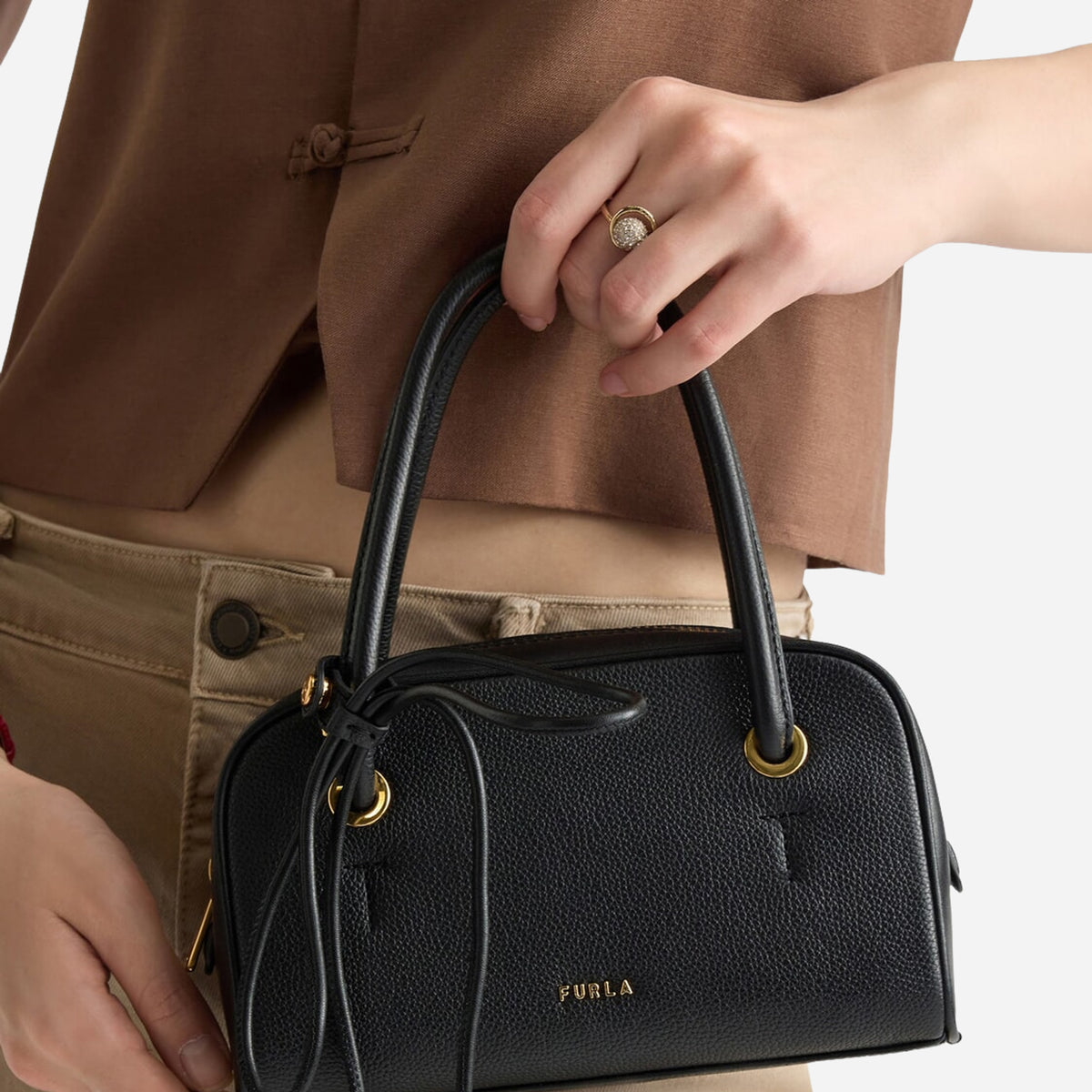 FURLA Poppy Borsa A Mano Nero 