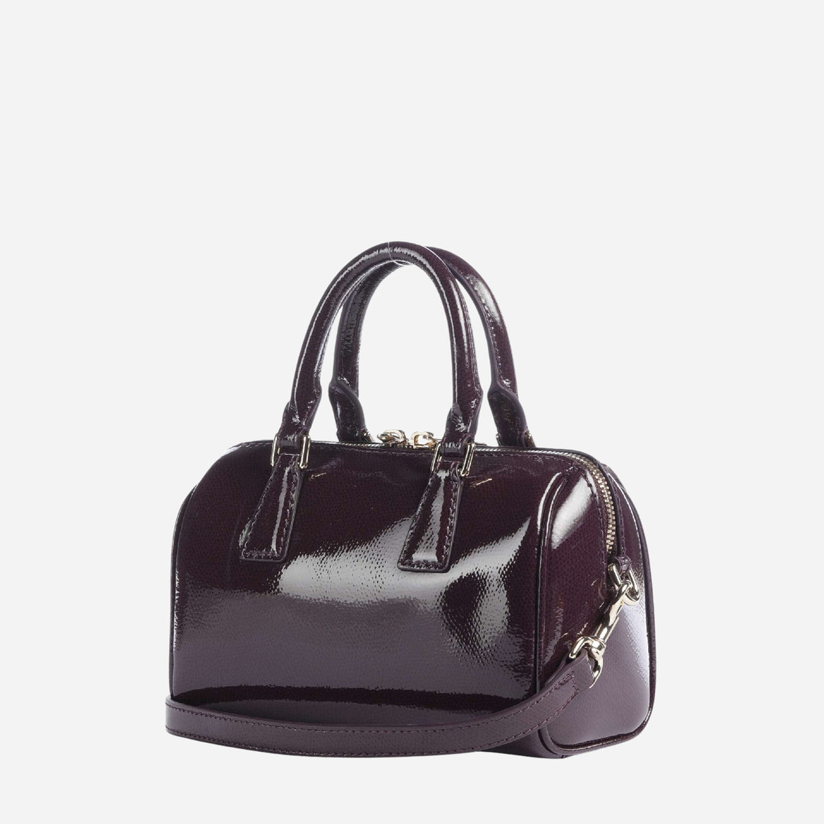 FURLA Olivia Borsa mini a mano in pelle verniciata WINTER BLOOM 