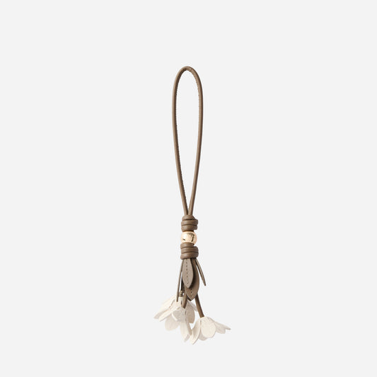 FURLA Allegra Charm portachiavi in pelle TONI PANNA 