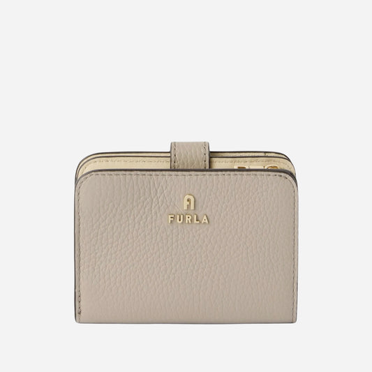 FURLA Camelia portafoglio compatto in pelle CACHEMIRE GRAY 