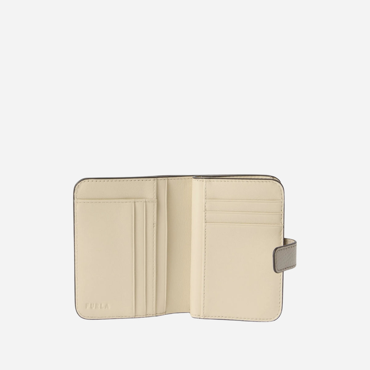 FURLA Camelia portafoglio compatto in pelle CACHEMIRE GRAY 