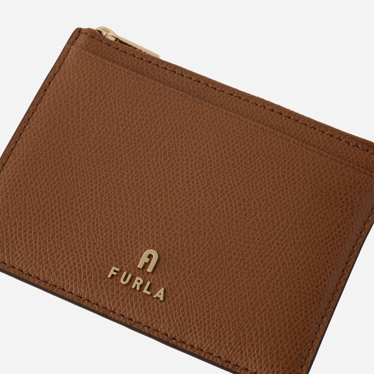 FURLA Camelia Porta Carte di Credito M COGNAC h 