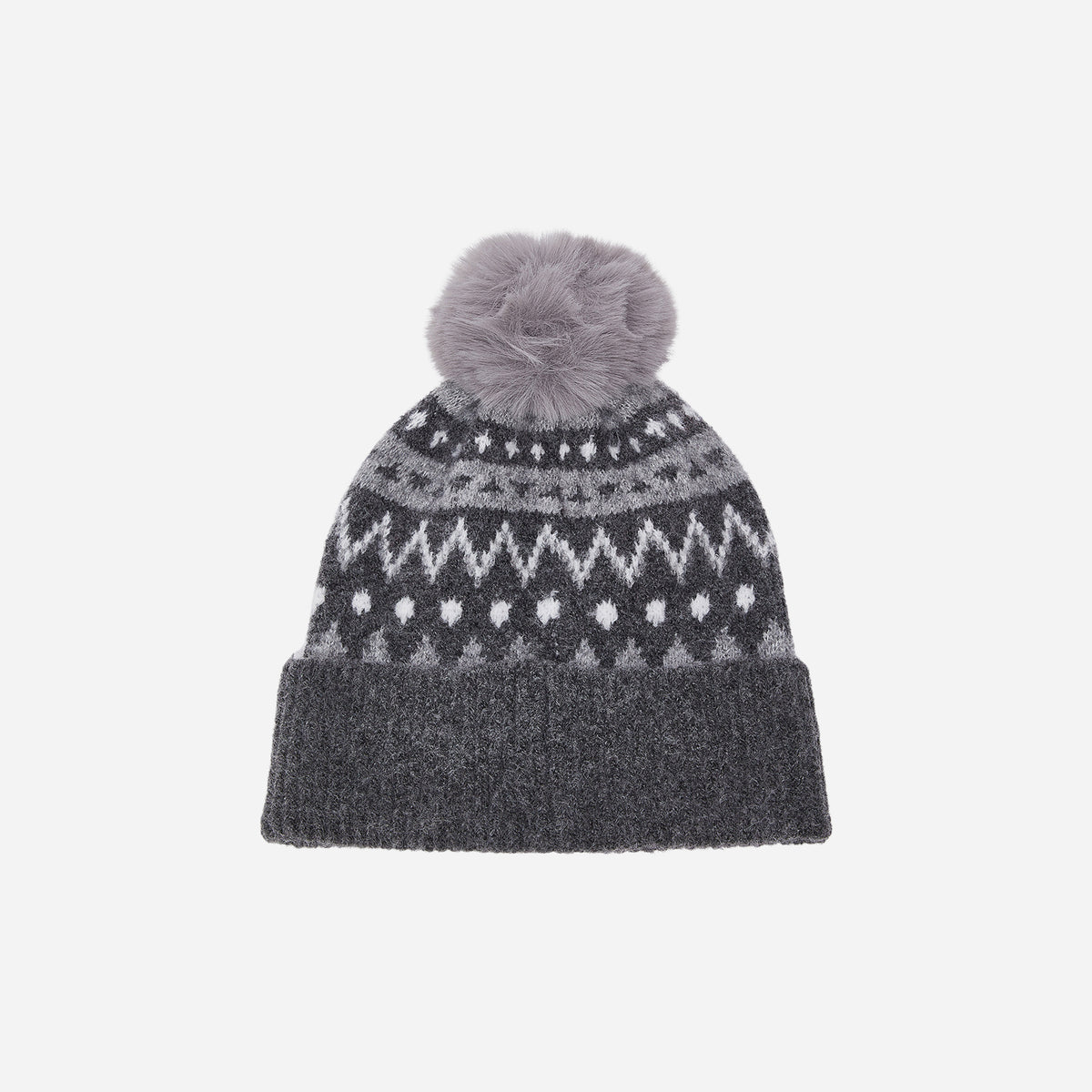 LIU JO CAPPELLO JACQUARD CON BORCHIE Antracite 