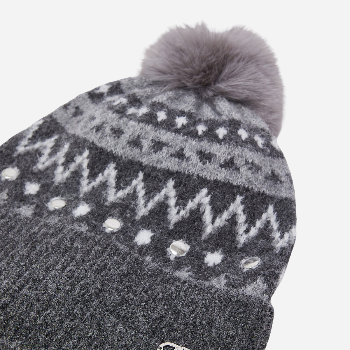 LIU JO CAPPELLO JACQUARD CON BORCHIE Antracite 