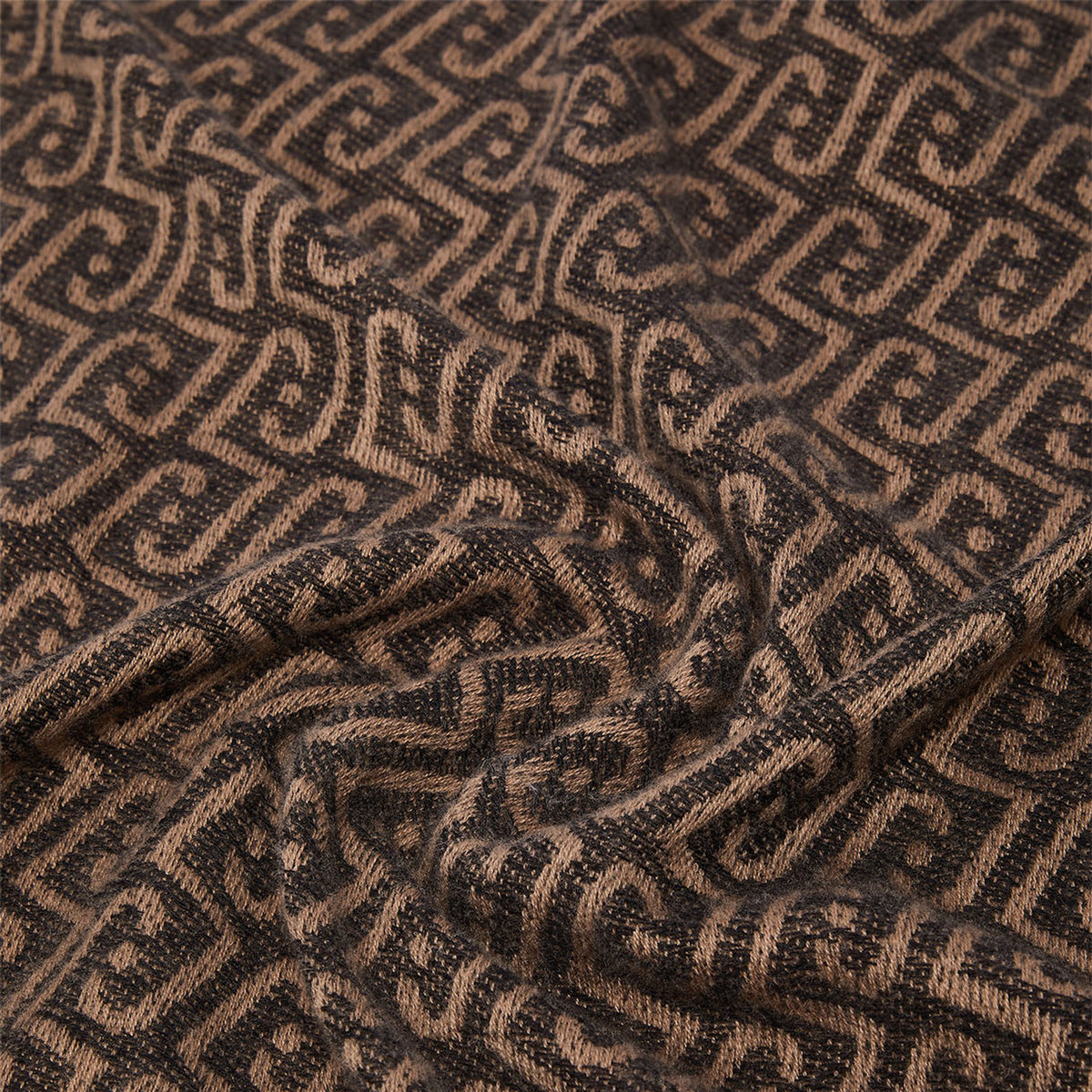 LIU JO STOLA CON LOGO MONOGRAM BLACK 