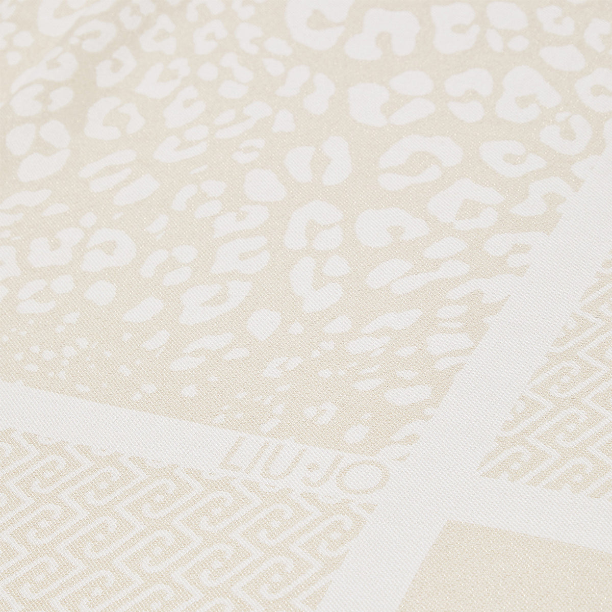 LIU JO STOLA JACQUARD ANIMALIER CON LOGO BURRO 
