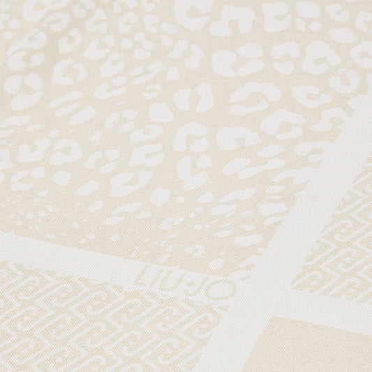 LIU JO STOLA JACQUARD ANIMALIER CON LOGO BURRO 