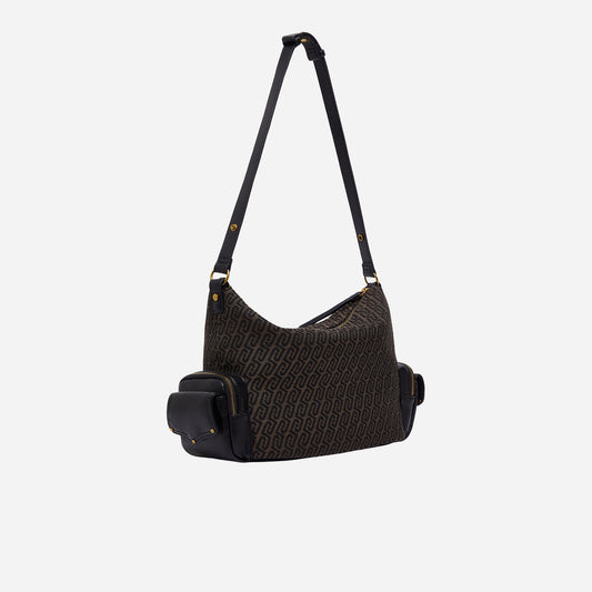 LIU JO BORSA HOBO MEDIA MONOGRAM T.MORO 