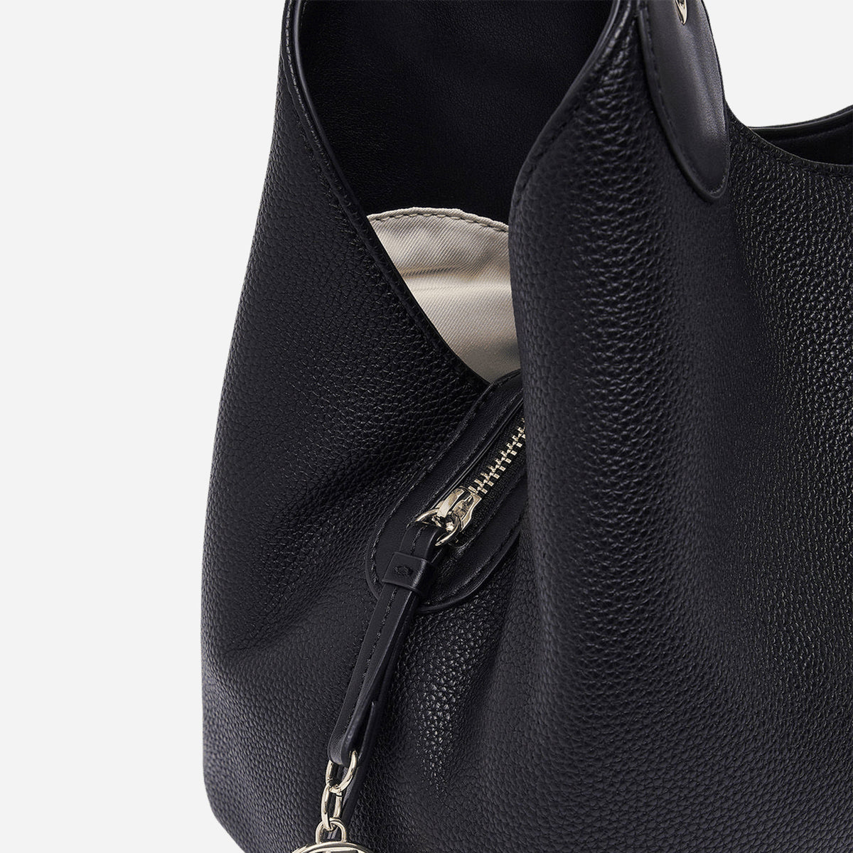 LIU JO BORSA SATCHEL MEDIA Nero/brass gold 