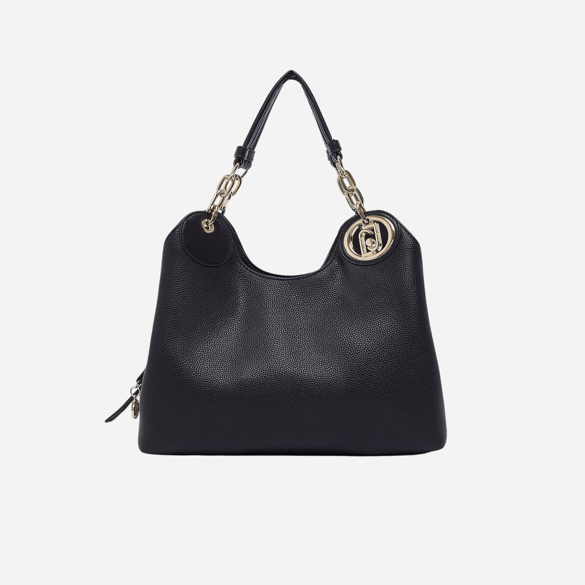 LIU JO BORSA SATCHEL MEDIA Nero/brass gold 