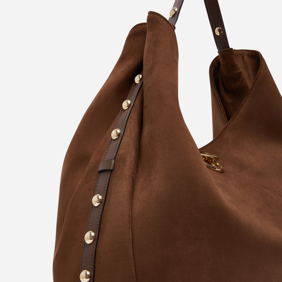LIU JO BORSA HOBO GRANDE CON BORCHIE Tabacco 