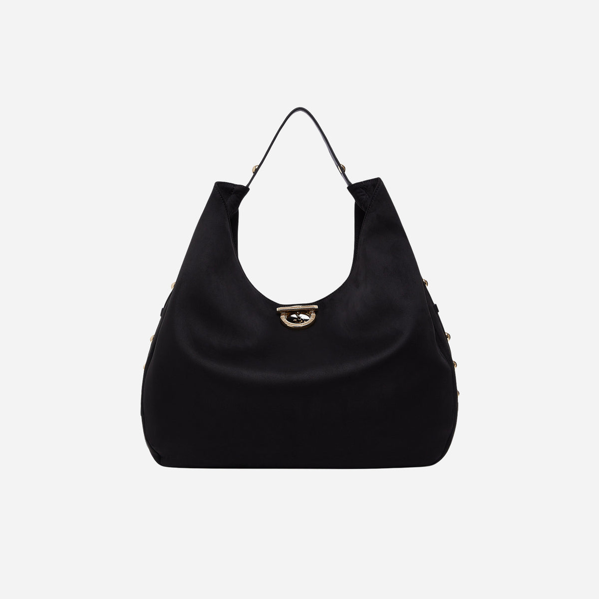 LIU JO BORSA HOBO GRANDE CON BORCHIE BLACK 
