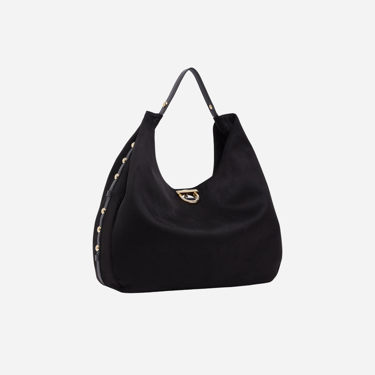 LIU JO BORSA HOBO GRANDE CON BORCHIE BLACK 