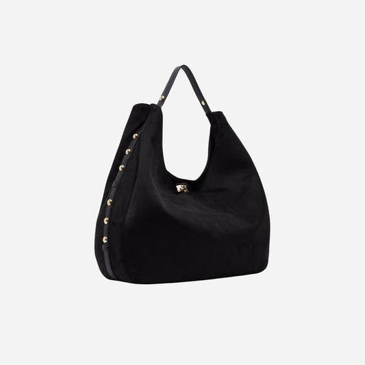 LIU JO BORSA HOBO GRANDE CON BORCHIE BLACK 