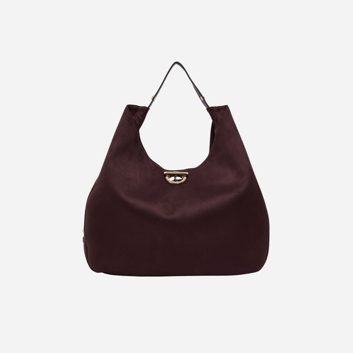 LIU JO BORSA HOBO GRANDE CON BORCHIE Red aubergine 