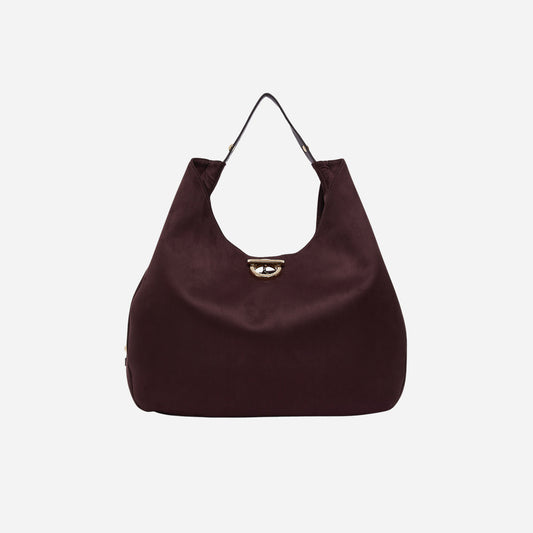 LIU JO BORSA HOBO GRANDE CON BORCHIE Red aubergine 